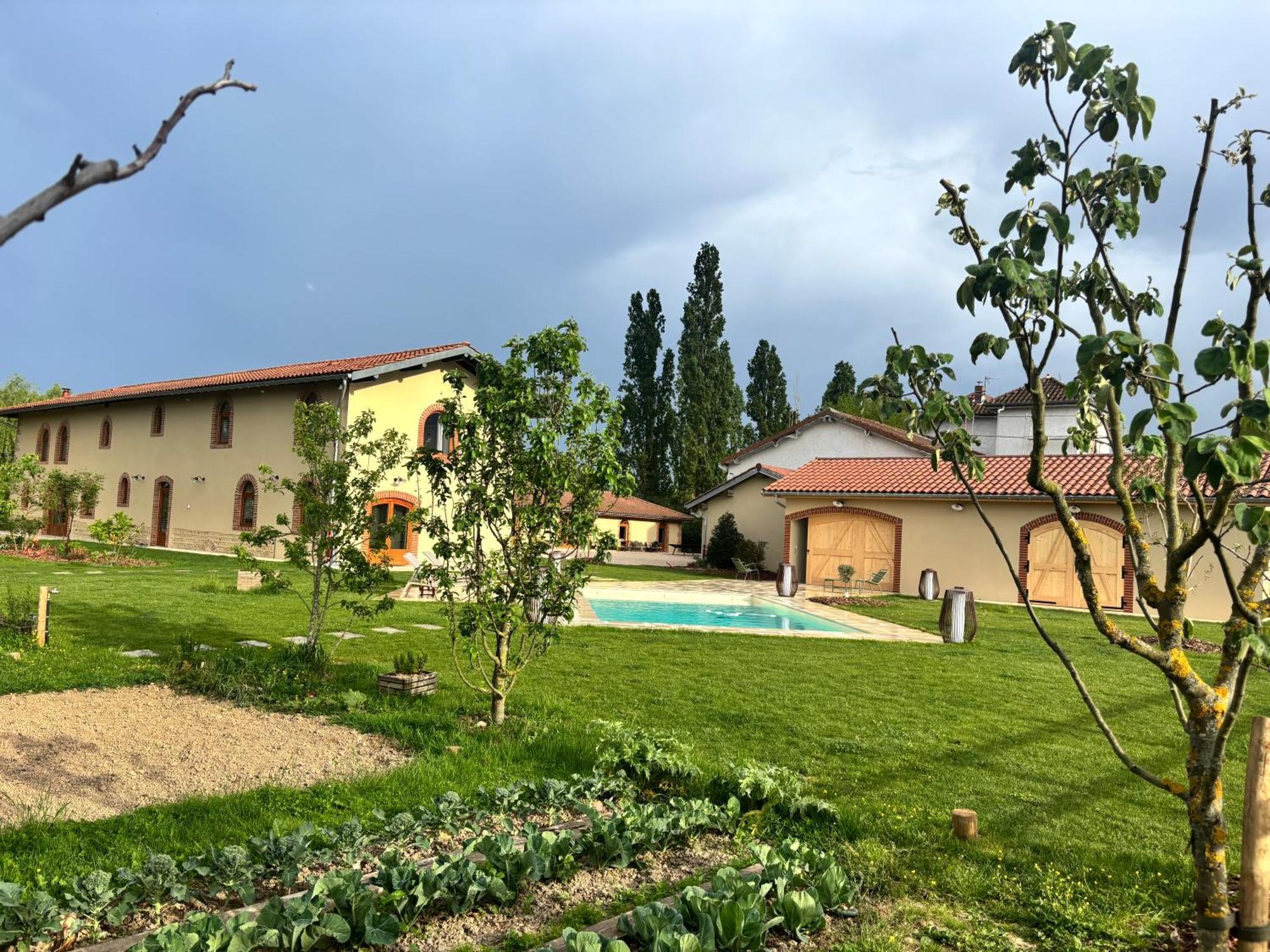 Le Domaine Du Pin Panzió Châtillon-sur-Chalaronne Kültér fotó